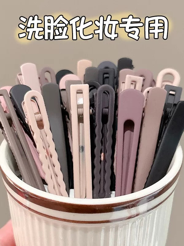 No-Crease Hair Clips for Makeup and Face Washing, Duckbill Design for Bangs and Flyaways