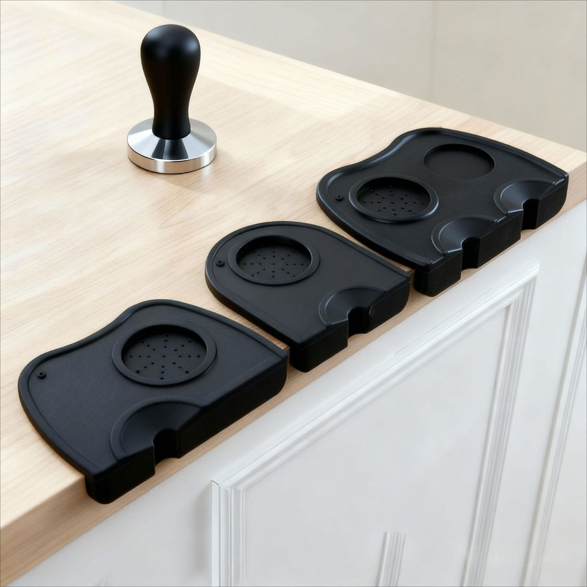 Food-Grade Silicone Coffee Machine Mat with Tool Storage
