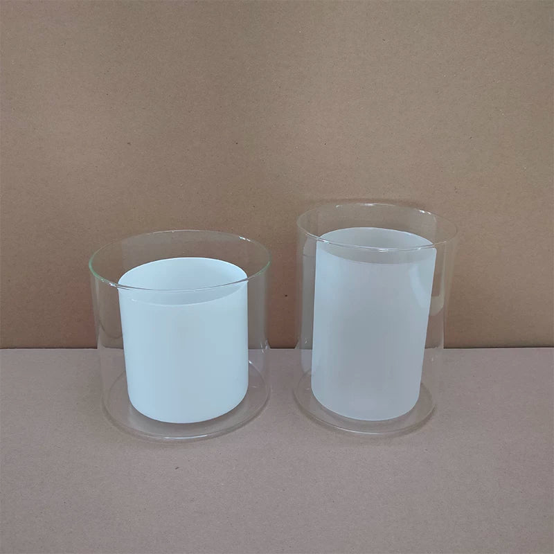 E27 Double-Layer Glass Lampshade for Pendant Lights, Replacement Fixture