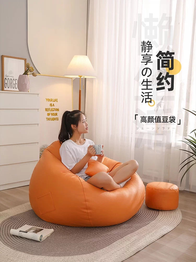 Waterproof Fabric Single Lazy Sofa Bean Bag Tatami for Balcony Bedroom Office