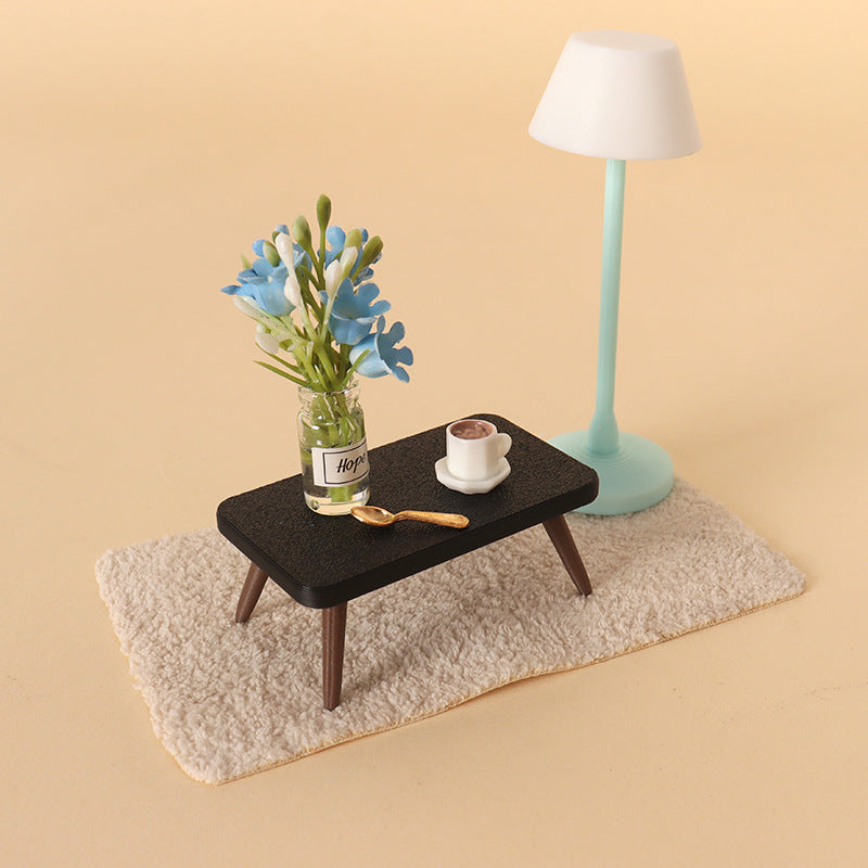 Dollhouse Miniature Coffee Table Sofa Side Table