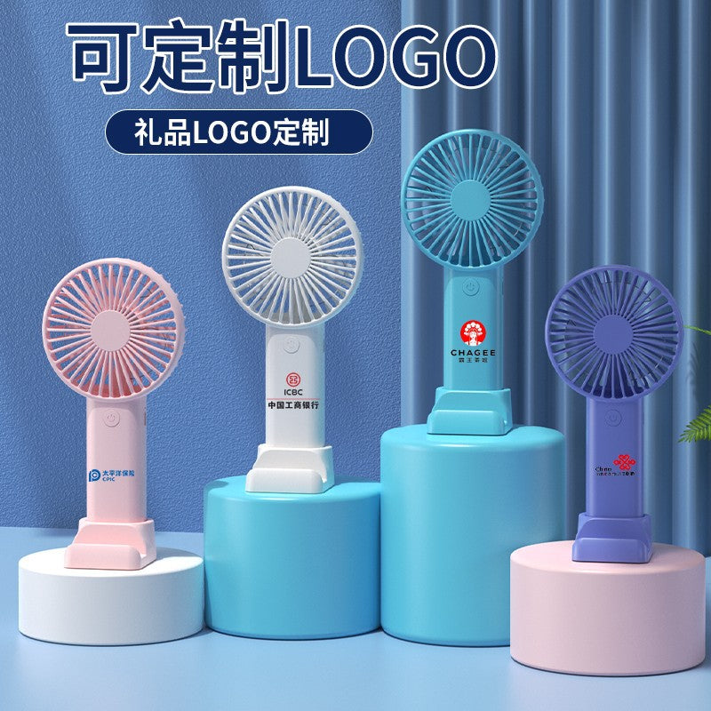 Portable Handheld Rechargeable Mini Fan with Custom Logo Option for Summer Events & Gifts