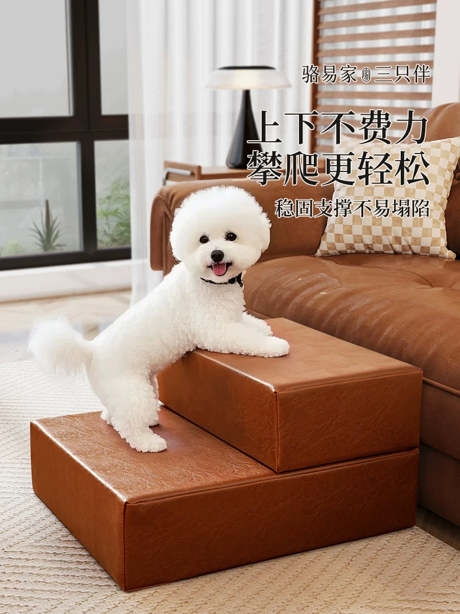 Foldable Pet Stairs for Dogs and Cats, Sofa Bed Ramp for Small and Senior Pets
