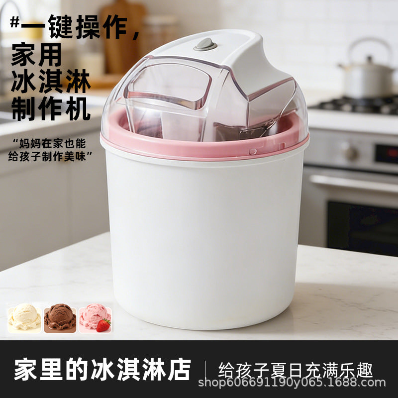 Automatic Mini Ice Cream Maker for Homemade Gelato, Sorbet, and Frozen Desserts