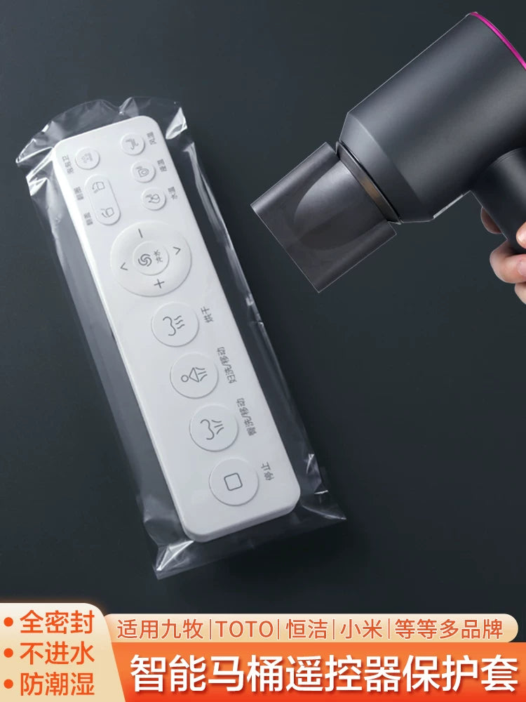 Smart Toilet Remote Control Heat Shrink Film Protective Cover for Jomoo Universal Moisture-proof Dustproof Waterproof Bag