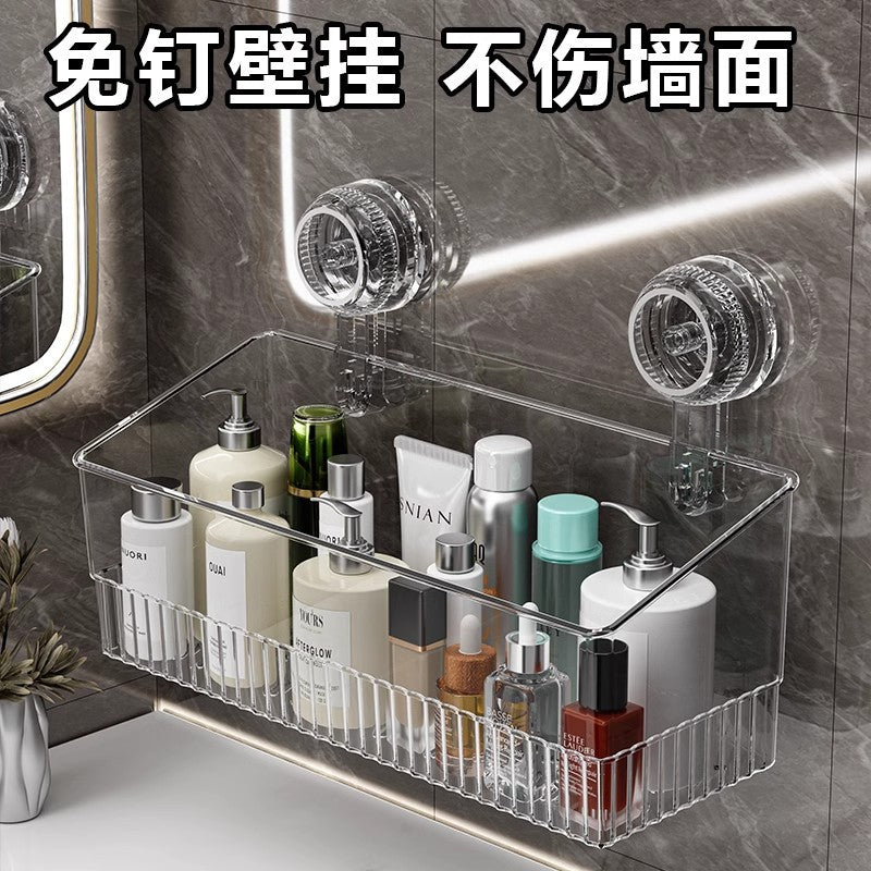 No-Drill Wall-Mounted Bathroom Shelf for Toilet Vanity Storage