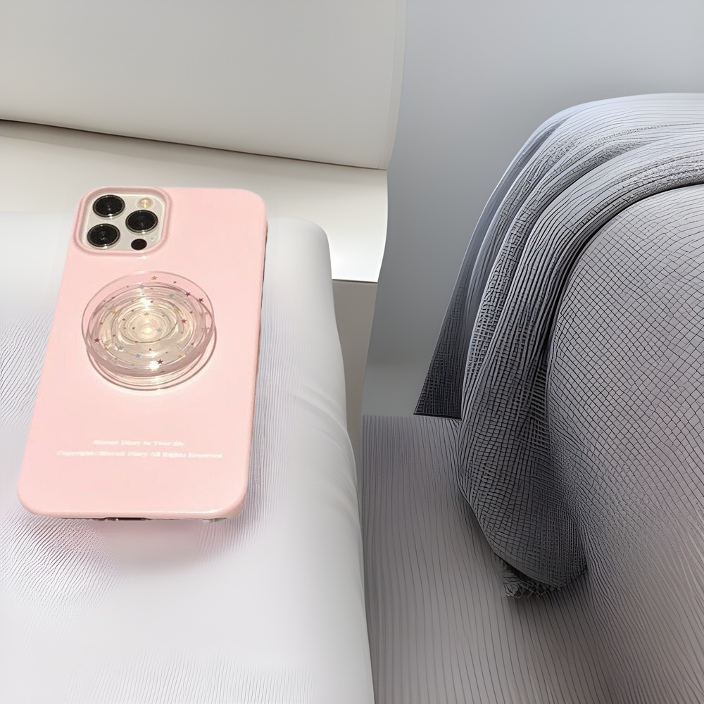 Cute Candy Star Phone Grip Holder with Expanding Stand and 3M Adhesive