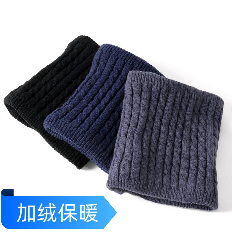 Unisex Fleece Lined Knitted Neck Warmer for Winter Outdoor Activities