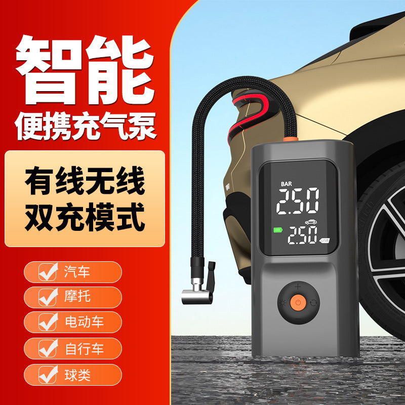 Portable Mini Car Tire Inflator Pump Cordless/Corded Handheld Air Compressor
