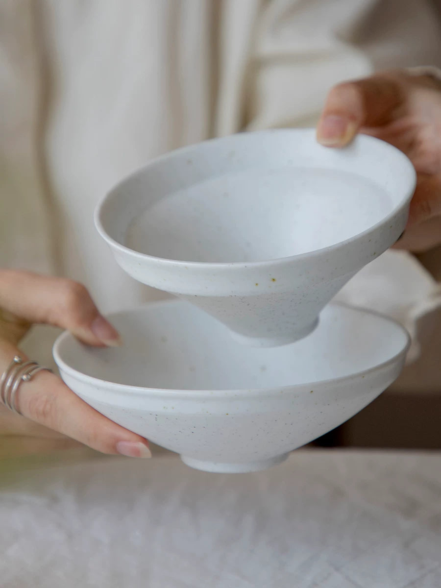 Miyake Home Ceramic Dessert Salad Bowl Zen Vegetarian Matcha Bowl