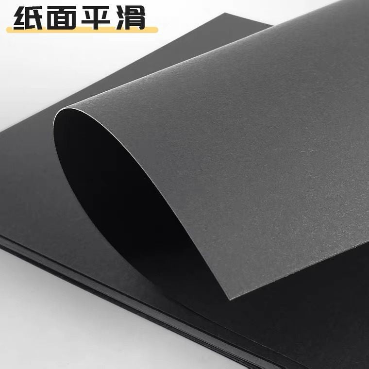A4 A3 Black White Kraft Cardboard Thickened Paper for Handmade Books Painting Scrapbooking