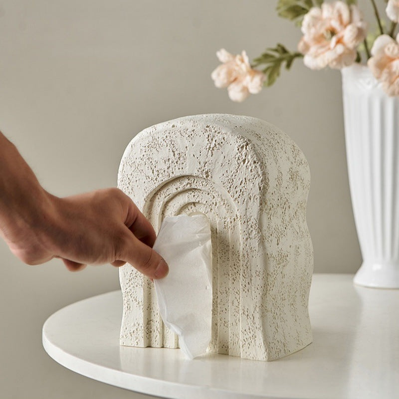 Modern Luxury Resin Tissue Box for Living Room Decor