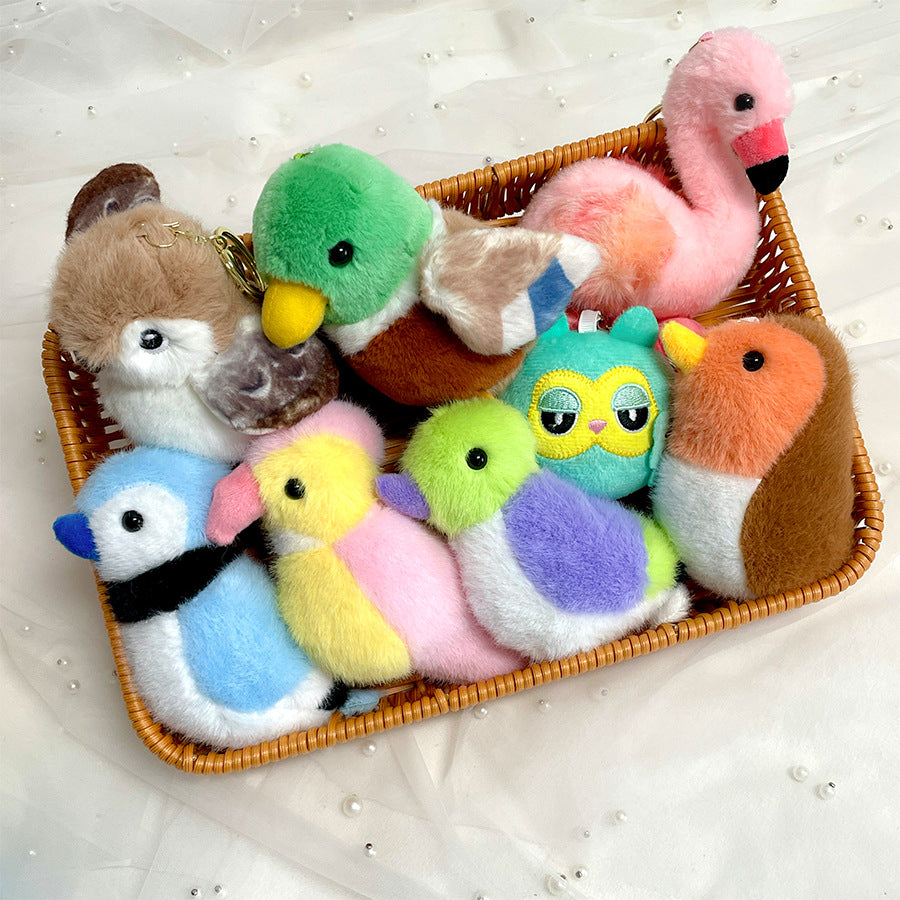 Cute Bird Plush Keychain Doll Wedding Party Favor