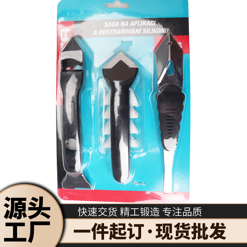 Caulking Tool Kit with Scraper and Spreader for Sealant and Grout Removal