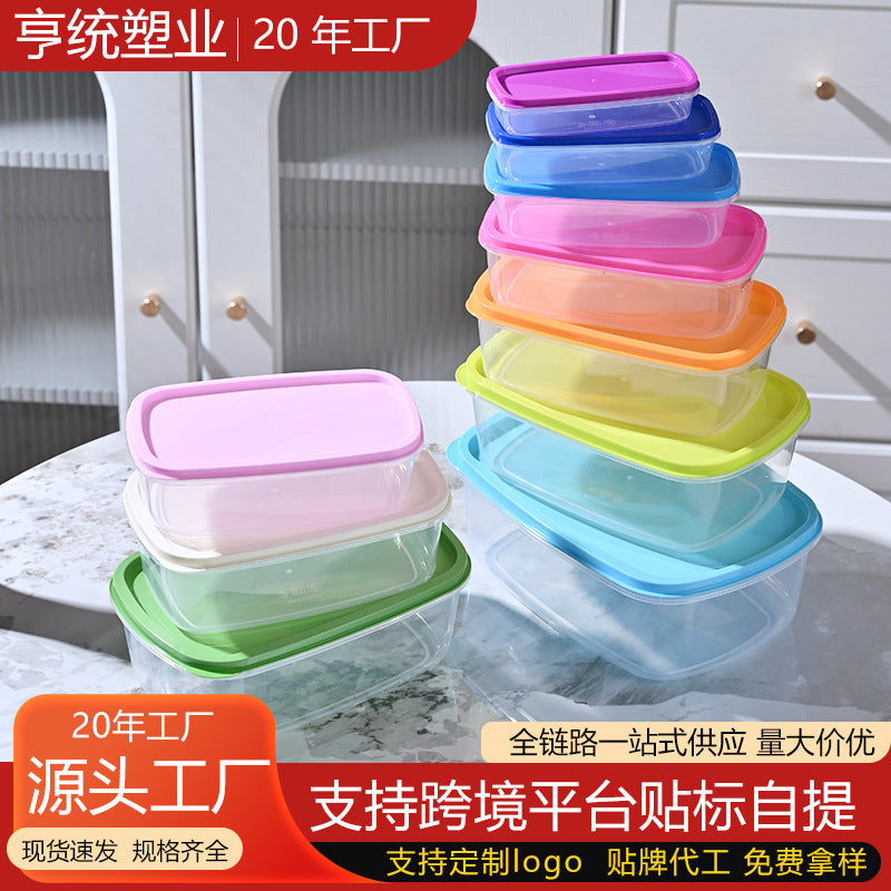 Microwave-Safe Food Storage Containers with Airtight Lids - Rainbow Fruit Design