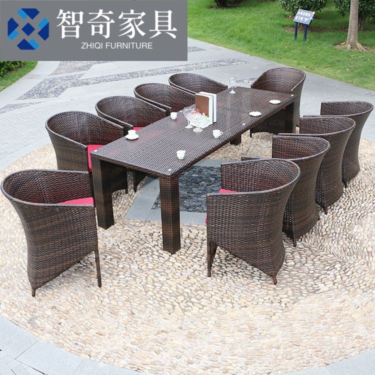 Outdoor Rattan Woven Patio Furniture for Hotel Villa Garden Terrace