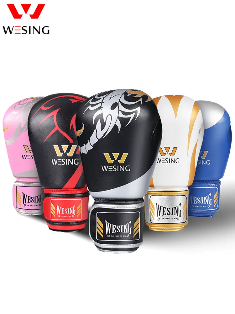 JIURI SHAN Professional Boxing Gloves for Adults & Kids - Muay Thai, Kickboxing, Sparring, Punch Bag Training