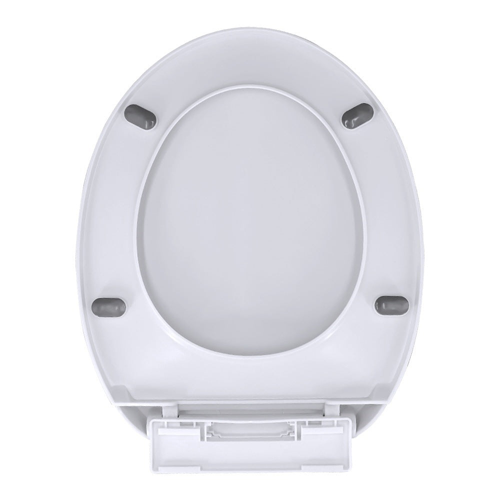 Universal Soft-Close Toilet Seat, Thickened, Pressure-Resistant, Anti-Aging for Home Bathrooms