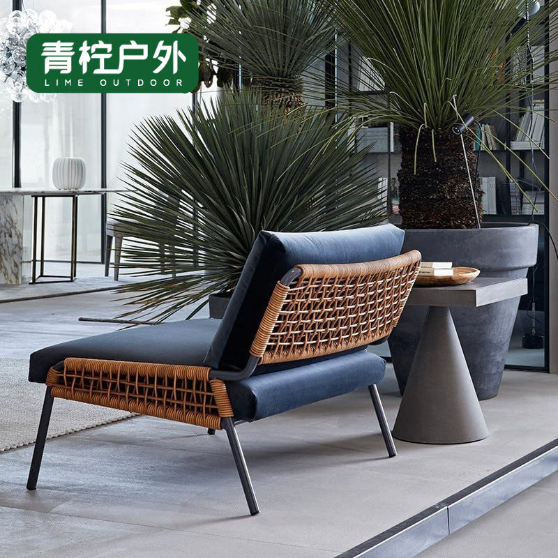 Outdoor Rattan Wicker Sofa Set with Coffee Table for Patio Balcony Garden