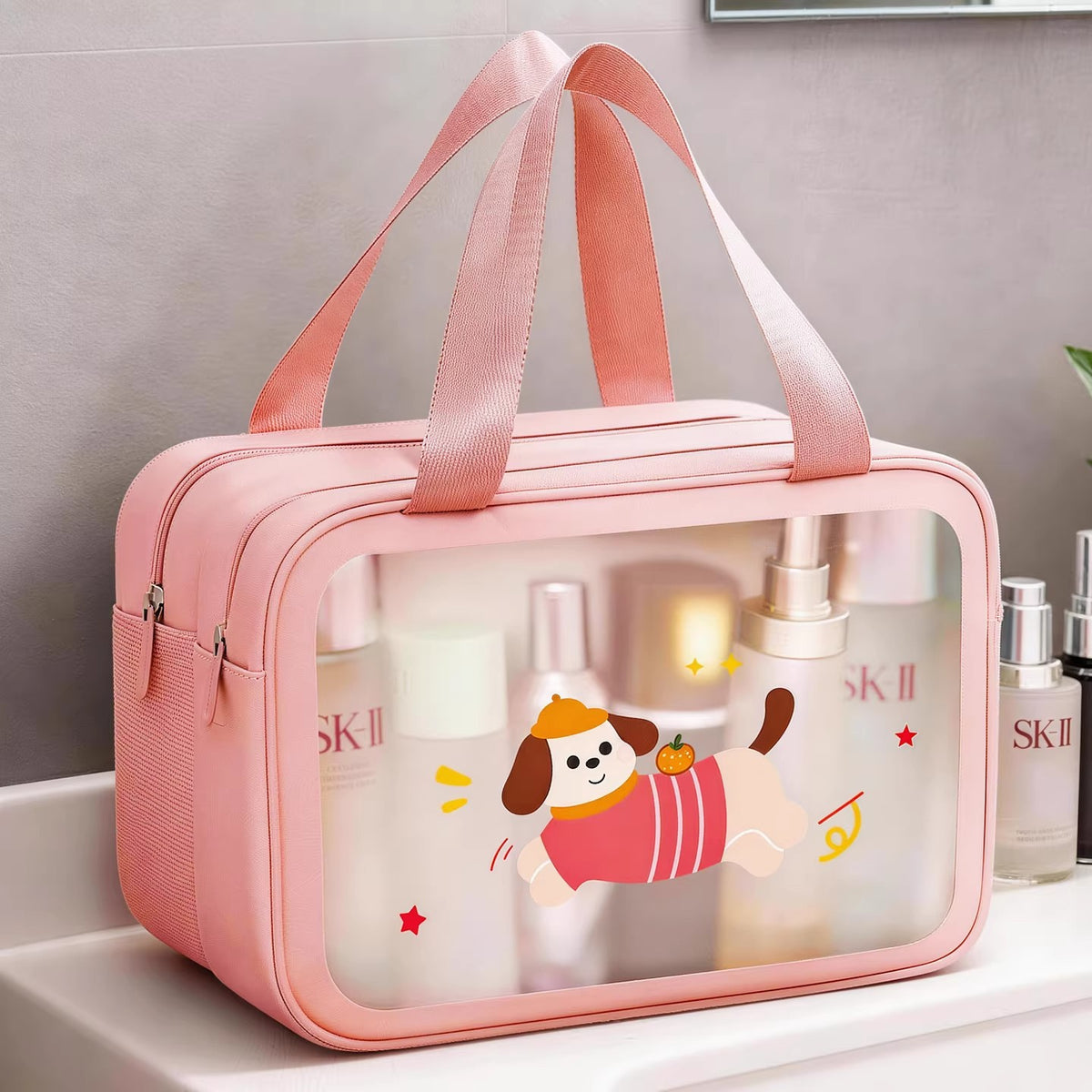 Portable Wet Dry Separation Toiletry Bag for Travel, Gym, and Swimming