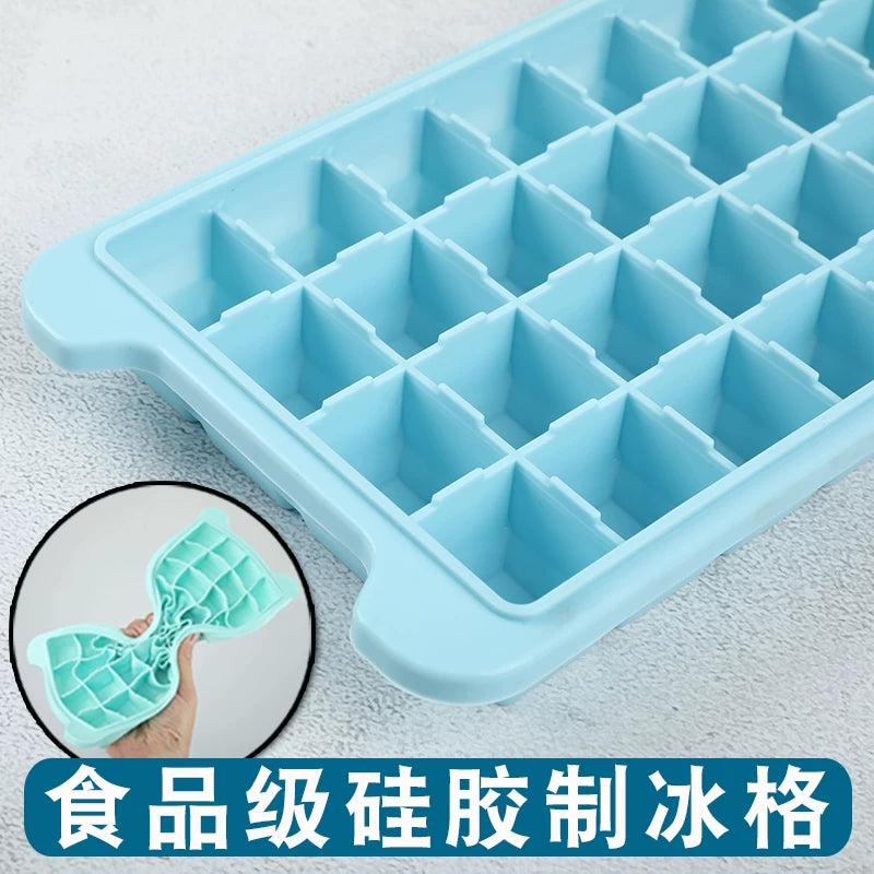 Silicone Ice Cube Tray with Lid for Freezer, Quick-Freeze Ice Ball Maker and Storage Box