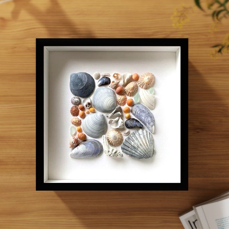 DIY Manual Specimen Display Frame for Shells, Stones, and Plants - Empty Shadow Box