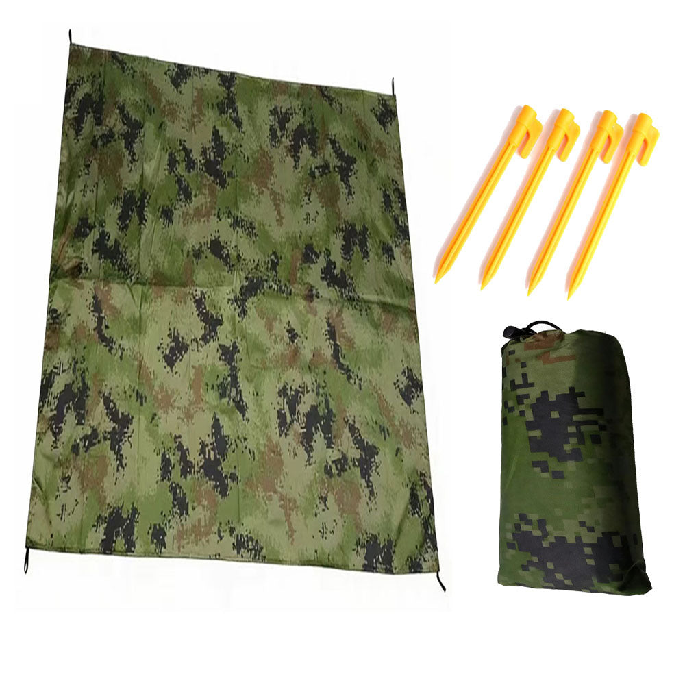 Outdoor Camping Mini Ground Tarp Waterproof Sunshade Tent Mat Moisture-proof Picnic Blanket