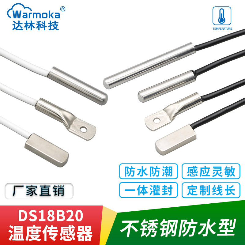 DS18B20 Digital Temperature Sensor Probe Waterproof Stainless Steel