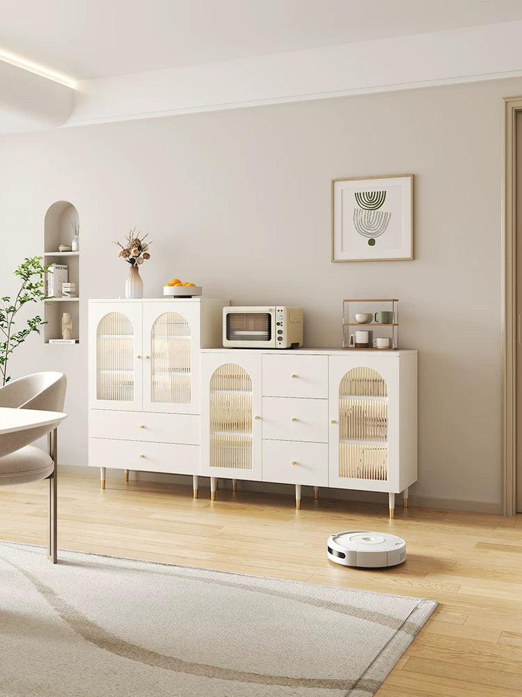 French Cream Style Sideboard Buffet Cabinet for Living Room Dining Room Kitchen Storage