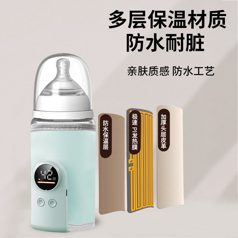 Portable USB Fast Charging Baby Bottle Warmer Sleeve for Travel