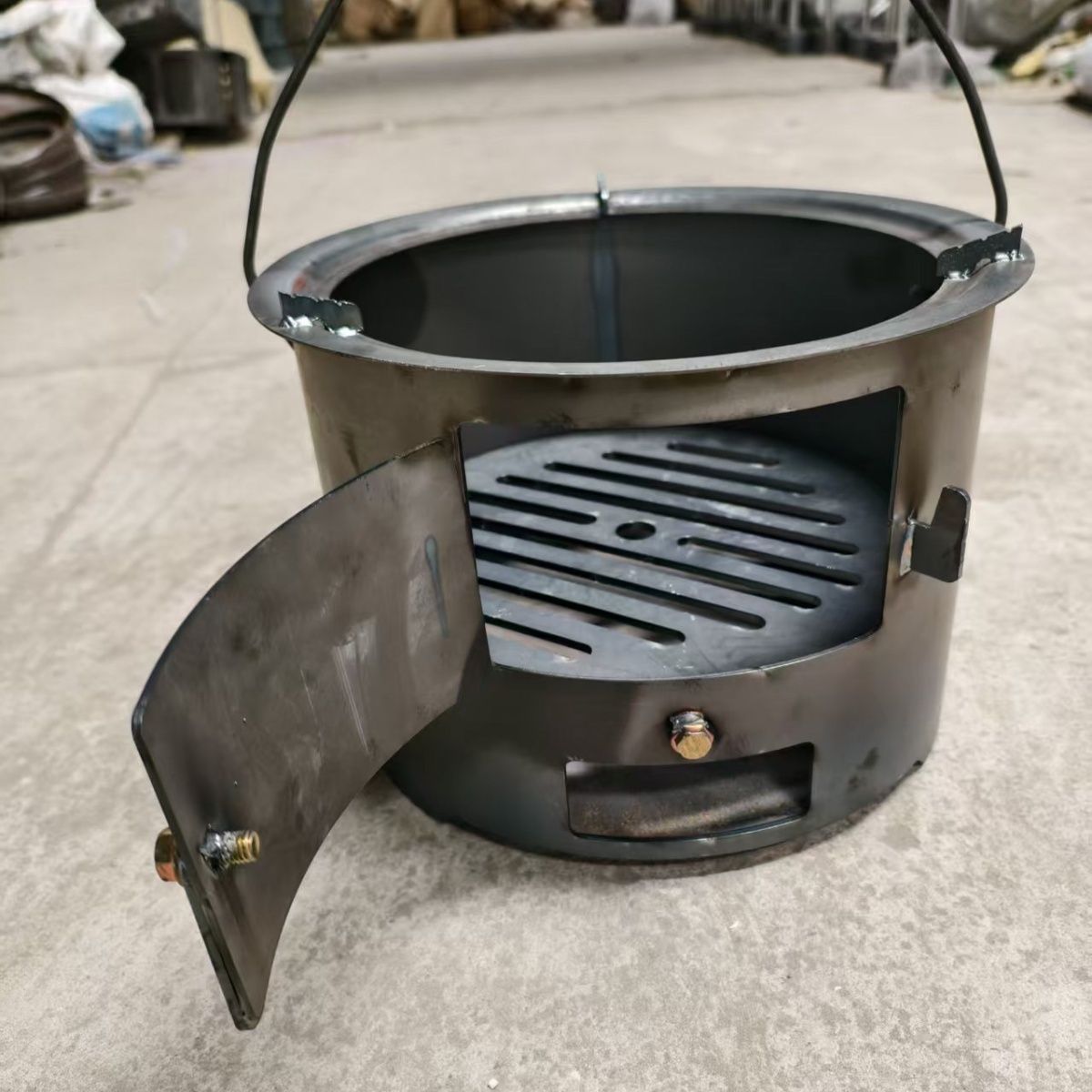 Outdoor Camping Wood Burning Stove for Cooking, Heating, and BBQ