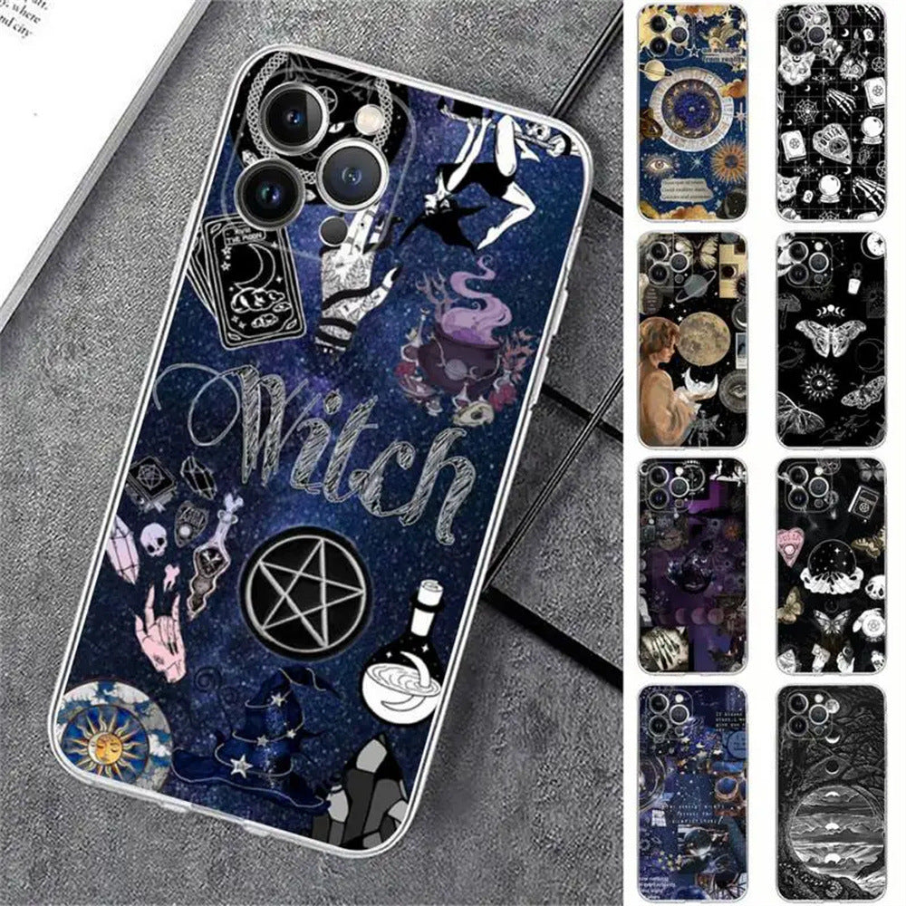 Tarot Card Clear Phone Case for iPhone 15 Series