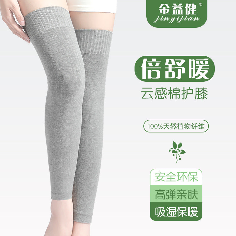 Warm Knee Brace for Joint Support, Thermal Knee Protector for Cycling, Dance, and Sports, Long Style