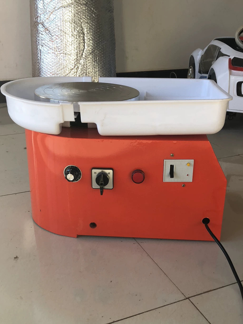 Kids' DIY Pottery Wheel Kit with Detachable Turntable, Hand/Foot Pedal Control
