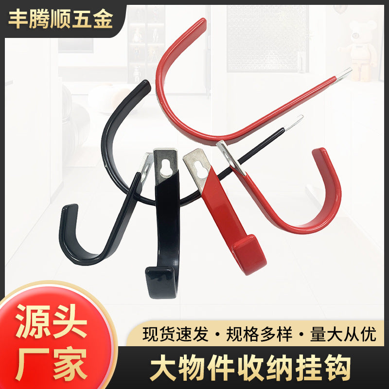 Heavy Duty Metal Wall Mount Hook for Outdoor Tools and Hoses