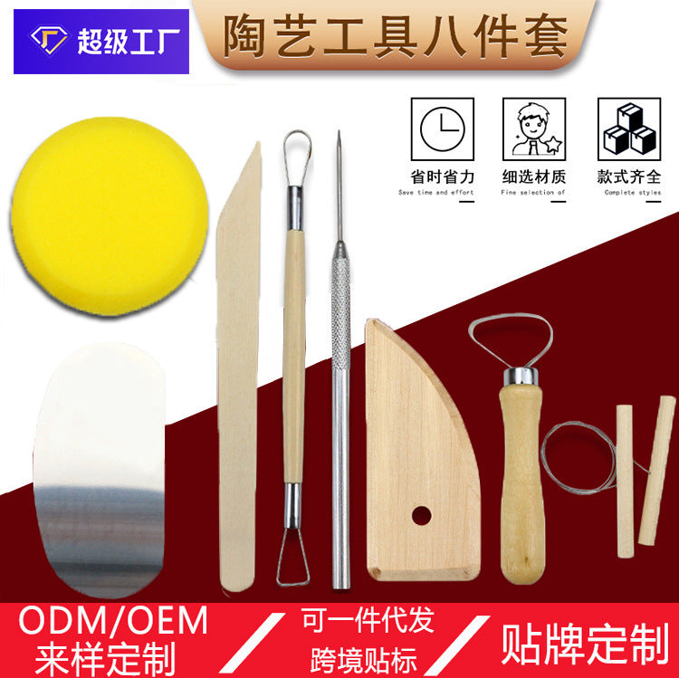 Pottery Clay Sculpting Tool Set for Beginners and DIY Craft