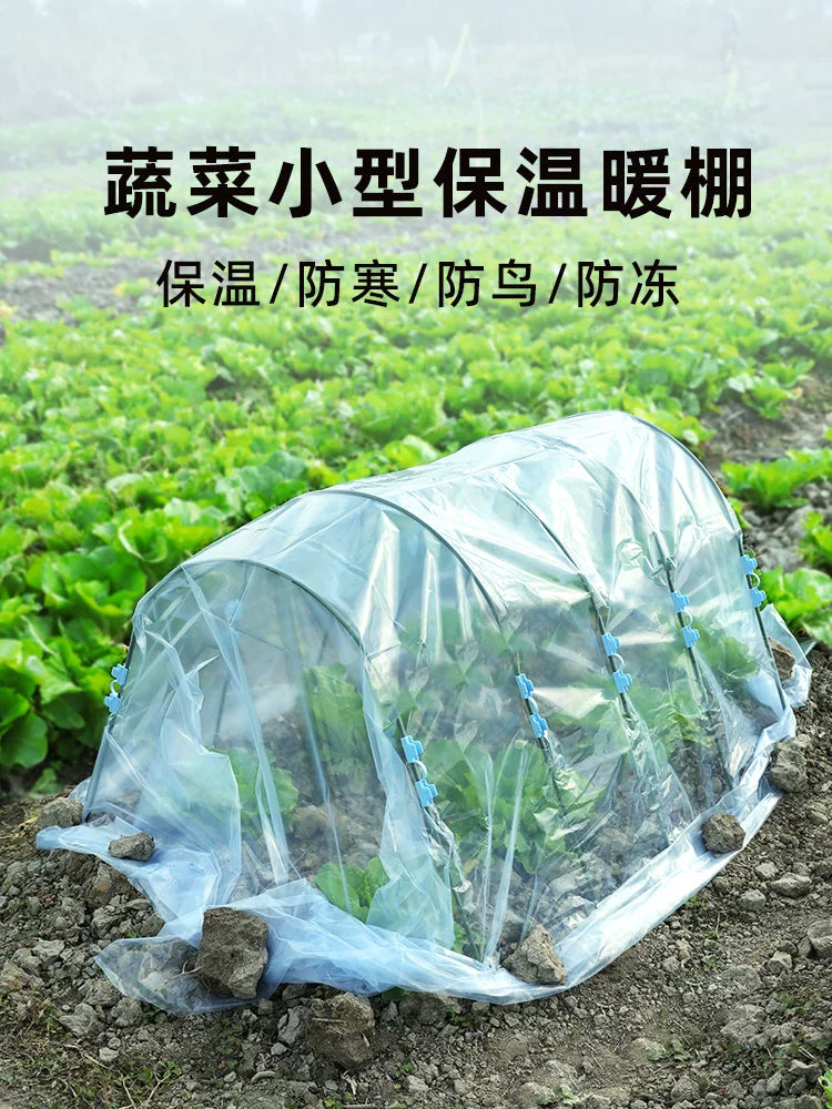 Mini Greenhouse Tunnel Kit for Garden Plants and Vegetables, Portable Cold Frame for Winter Protection