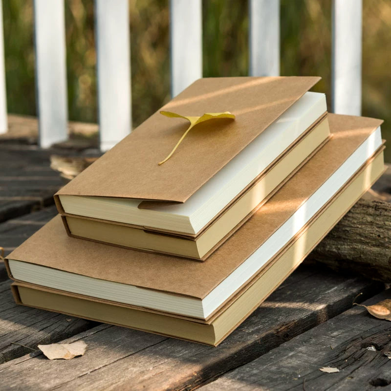 Vintage Kraft Paper Sketchbook Blank Pages Notebook