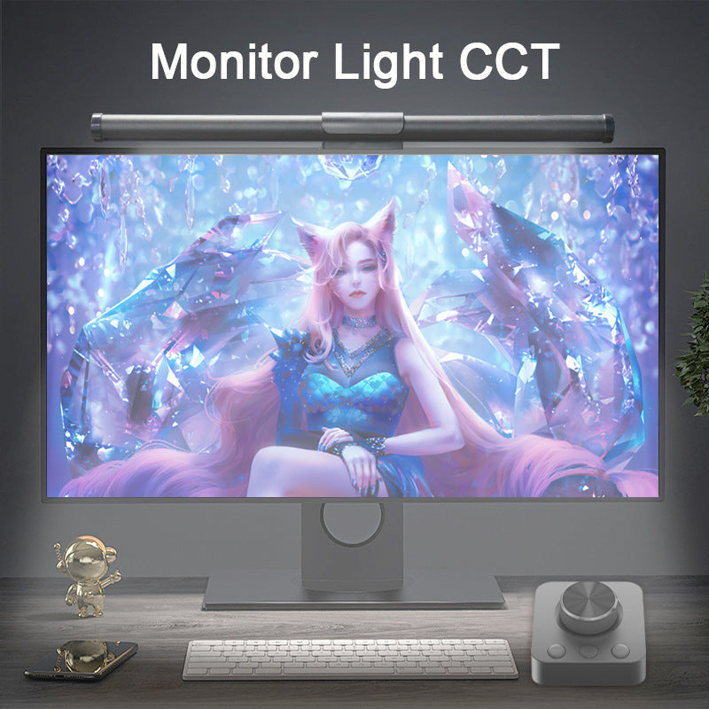 RGB Ambient Monitor Light Bar with Asymmetric Illumination for Eye Protection