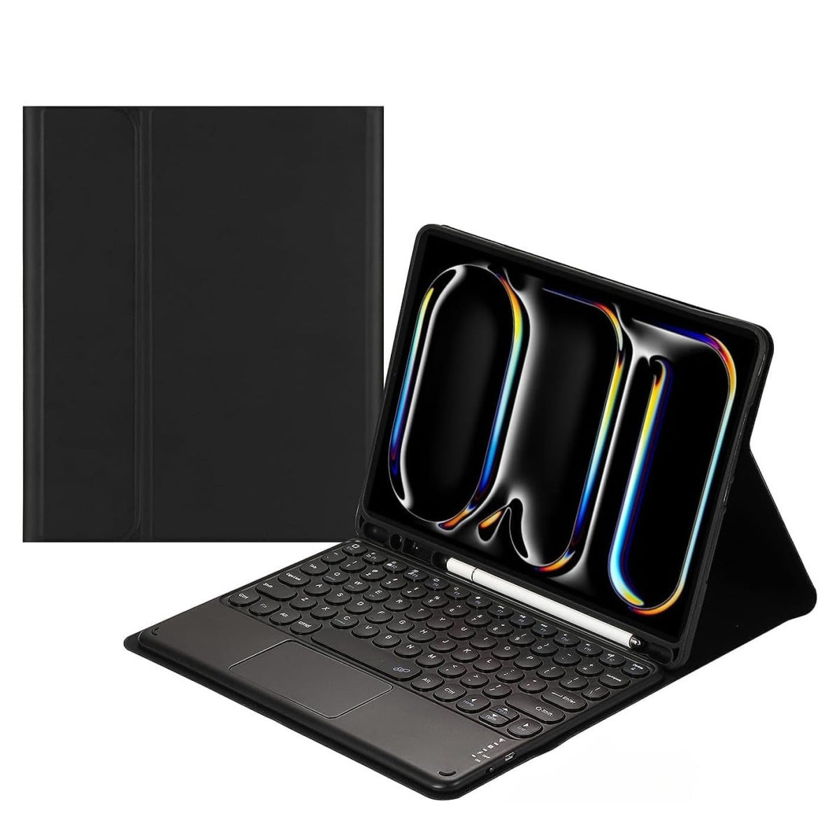 Bluetooth Keyboard Case for Amazon Fire HD 10 / 10 Plus with Silent Pen Slot