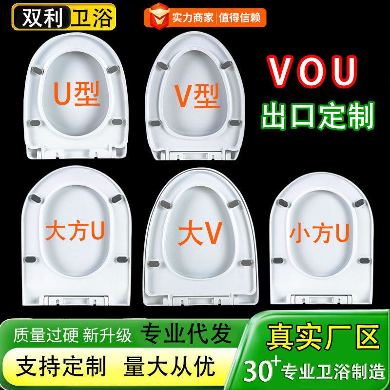 Heavy-Duty Toilet Seat with Soft Close, Unbreakable Design