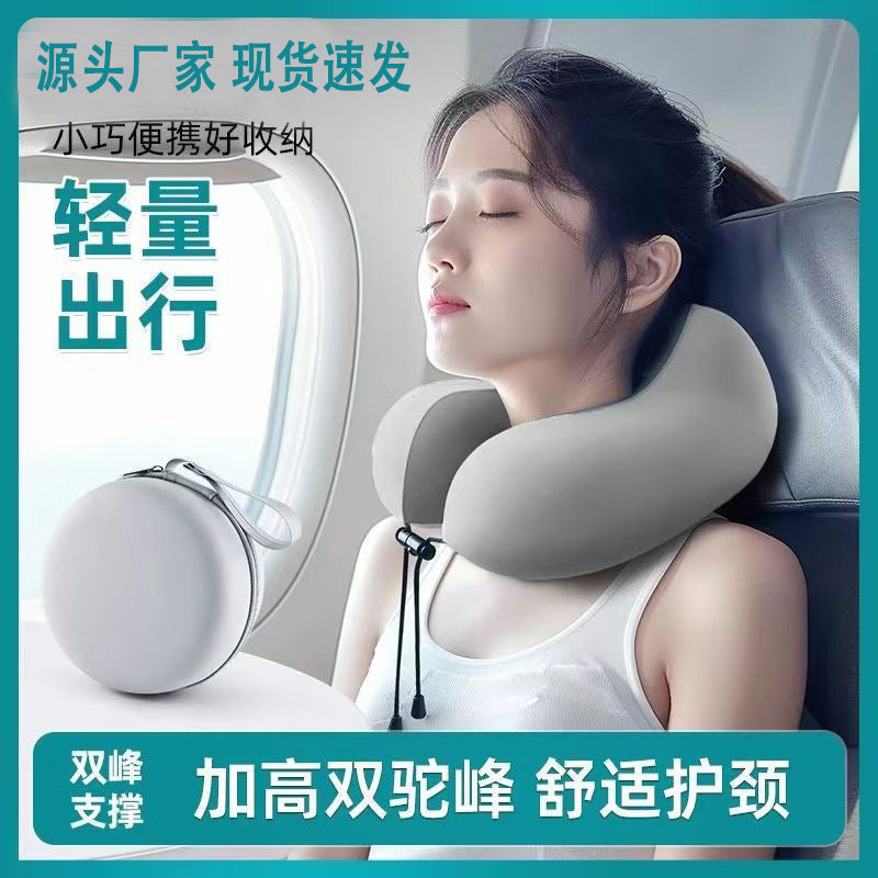 U-Shaped Travel Neck Pillow for Airplanes and Long Journeys, Portable Neck Support Pillow