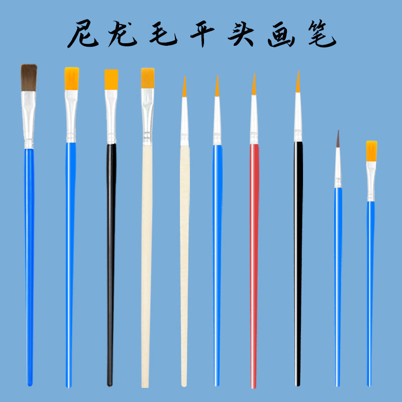 Kids' Plaster Doll Painting Brush Set for Watercolor and Acrylic