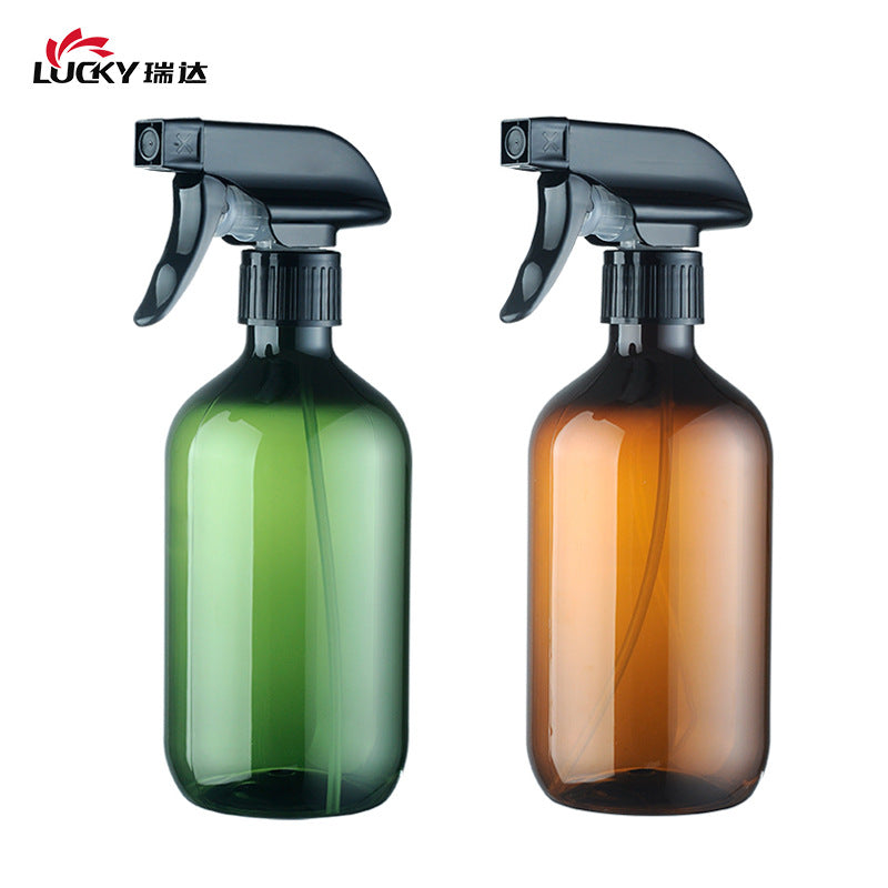 500ml Amber PET Spray Bottle for Gardening, Alcohol, and Cleaning