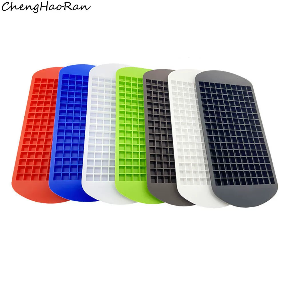 160-Grid Silicone Ice Cube Tray 1x1x1cm Small Square Creative Ice Maker Mold Quick Freeze Ice Block Maker