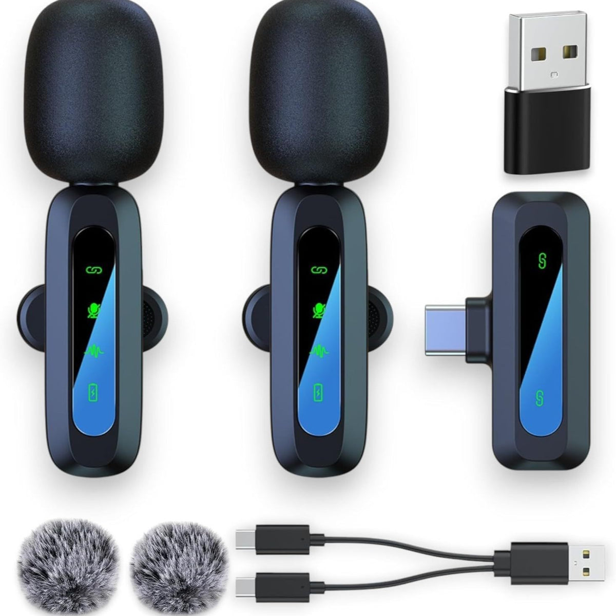 Wireless Mini Lavalier Microphone for Mobile Phone Video Recording