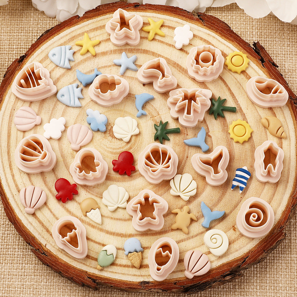 Ocean Series Polymer Clay Molds for DIY Jewelry and Crafts