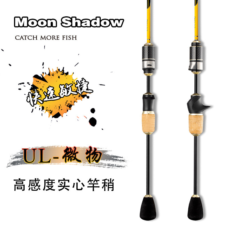 Ultralight Solid Tip Spinning/Casting Rod for Micro Lures, Freshwater Fishing