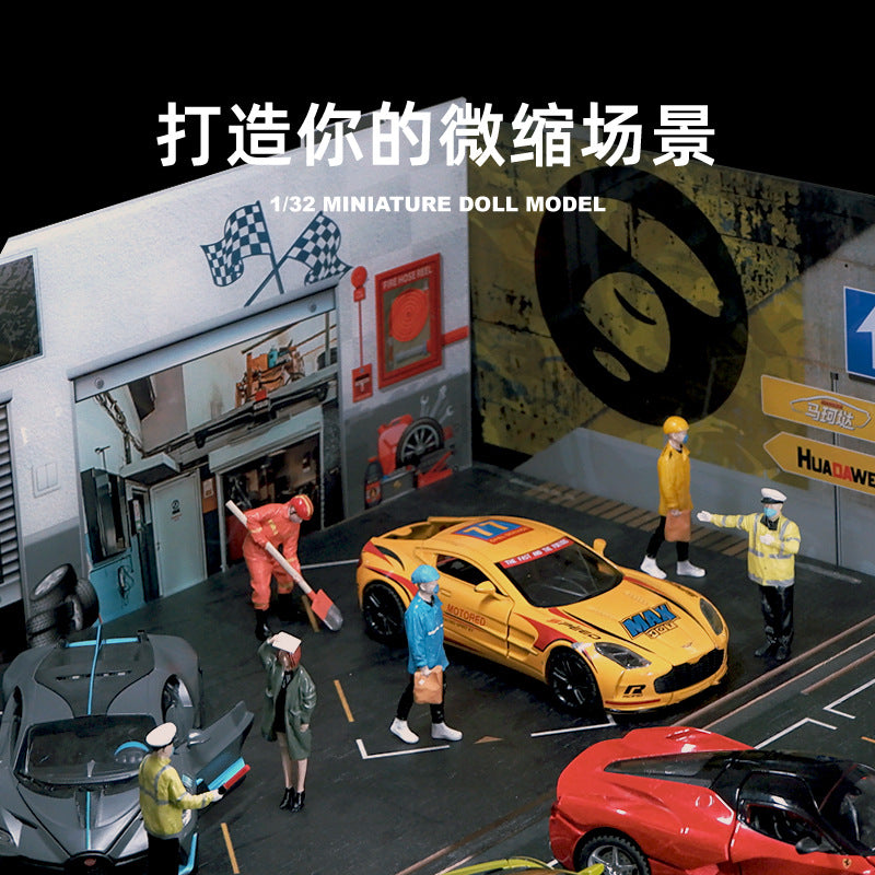 1:32 Scale Miniature Figure Set for Photography Diorama