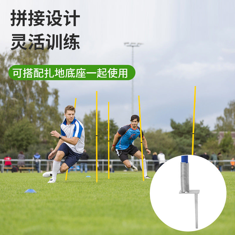 Soccer Training Agility Poles with Ground Spike - 1.5m Two-Section